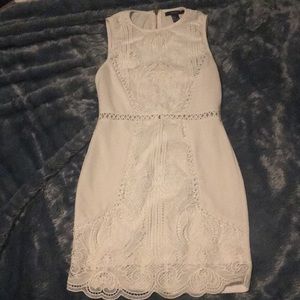 Forever 21 white lace body-con dress